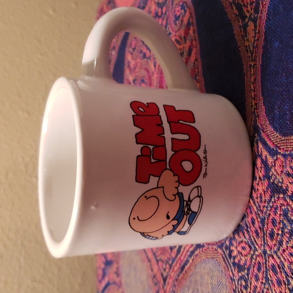 Ziggy Time Out Coffee 1982 Universal Press Syndicate Mug